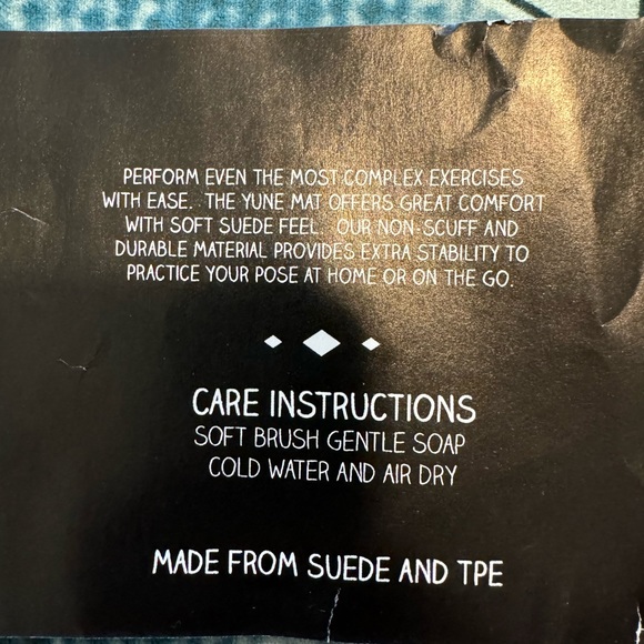 Blue Tie-Dye Travel Yoga Mat - Picture 3 of 3